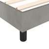 vidaXL Boxspringbettgestell Hellgrau 140x190 cm Samt