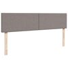 vidaXL Ottoman-Bett mit Matratzen Taupe 200x200 cm Stoff