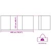 vidaXL Camping-Windschutz Grau und Orange 490x123 cm Wasserdicht