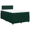 vidaXL Boxspringbett mit Matratze Dunkelgr&uuml;n 120x190 cm Samt
