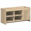 vidaXL Schuhschrank Sonoma-Eiche 100 x 39,5 x 51 cm Holzwerkstoff