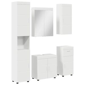 vidaXL Badezimmerm&ouml;bel-Set TULUM 5 pcs Wei&szlig; 60 x 34 x 63 cm