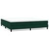 vidaXL Boxspringbett ohne Matratze Dunkelgr&uuml;n 200x210 cm Samt