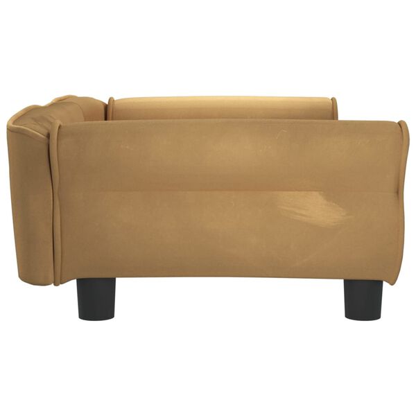 vidaXL Hundebett Braun 95x55x30 cm Samt
