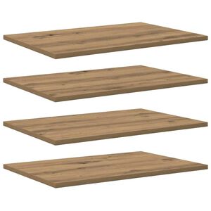 vidaXL Regalbrett 3 Ebenen 4 Stk. 60 x 40 x 1,5 cm Holzwerkstoff Braun