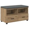 vidaXL Flurbank Artisan-Eiche 80 x 38 x 46 cm