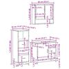 vidaXL 3-tlg. Badmöbel-Set Sonoma-Eiche Holzwerkstoff