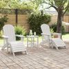 vidaXL Garten Lounge Möbel 2 pcs Weiß 74 x 82 x 90cm Plastik