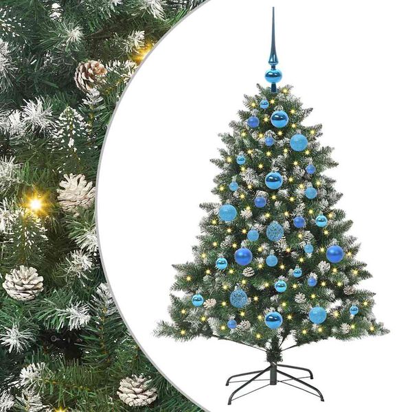 vidaXL K&uuml;nstlicher Weihnachtsbaum mit 150 LEDs mit St&auml;nder Gr&uuml;n 120 cm
