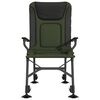 vidaXL Angelstuhl mit Armlehnen Klappbar Gr&uuml;n