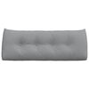 vidaXL R&uuml;cken Kissen Hellgrau 120 x 24 x 50 cm Stoff