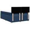 vidaXL Boxspringbett mit Matratze Blau 140x200 cm Stoff