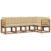 vidaXL Outdoor-Sofagarnitur 5 Stk. Natur und Beige