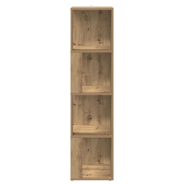 vidaXL Eckregal Artisan-Eiche 33x33x132 cm Holzwerkstoff