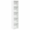 vidaXL B&uuml;cherregal Wei&szlig; 40x30x189 cm Holzwerkstoff