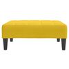 vidaXL Schlafsofa 2-Sitzer mit Fu&szlig;hocker Gelb Samt