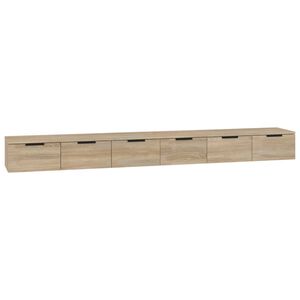 vidaXL Wandschr&auml;nke 2 Stk. Sonoma-Eiche 102x30x20 cm Holzwerkstoff
