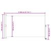 vidaXL Ausziehbare Seitenmarkise 140 x 300 cm Rot