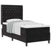 vidaXL Boxspringbett mit Matratze Schwarz 100 x 200 cm Samt