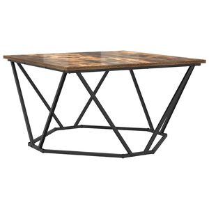 vidaXL Couchtisch Ger&auml;ucherte Eiche 80 x 80 x 45 cm