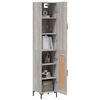 vidaXL Highboard Grau Sonoma 34,5x34x180 cm Holzwerkstoff