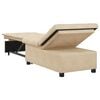 vidaXL Pull-Out Schlafsofa Creme 194 x 67 x 82 cm Mikrofaser
