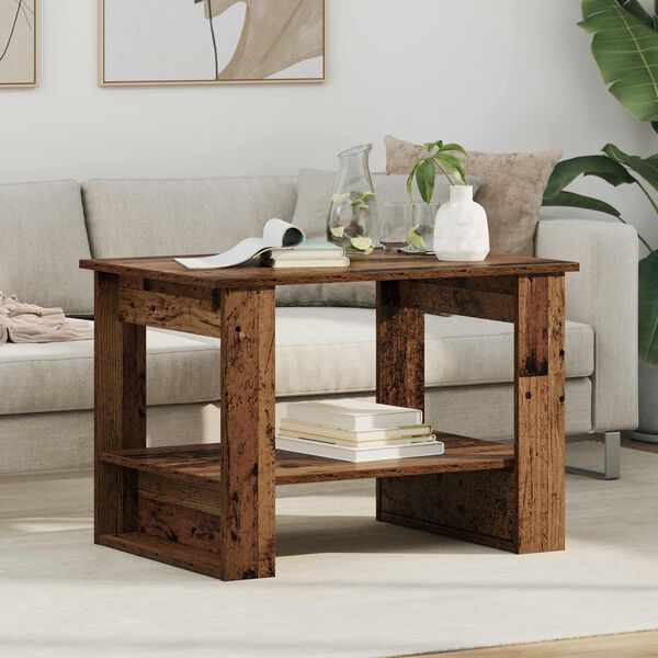 vidaXL Couchtisch Altholz 72 x 50 x 50 cm Holzwerkstoff