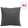 vidaXL Sofakissen 4 Stk. Anthrazit 60x60 cm Stoff