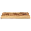 vidaXL Tischplatte 80x70x3,8 cm Rechteckig Raues Massivholz Mango