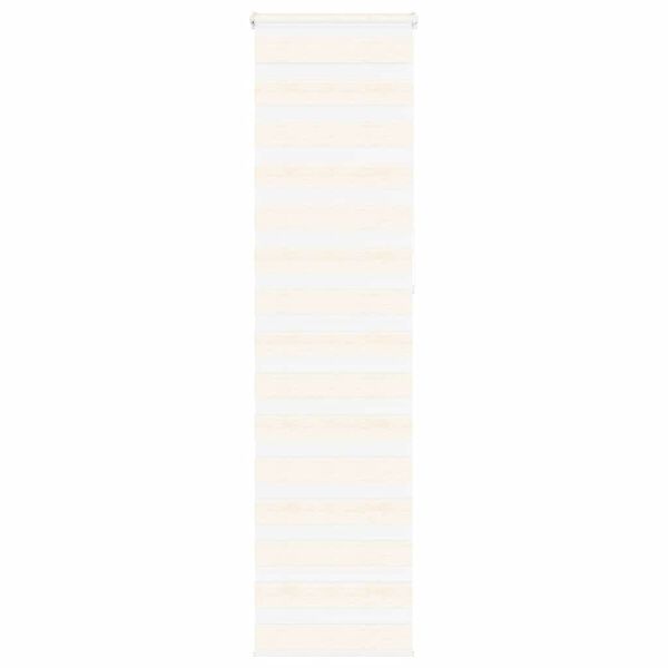 vidaXL Doppelrollo Marmorbeige 65x230 cm Stoffbreite 60,9 cm Polyester