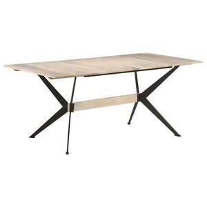 vidaXL Esstisch 180x90x76 cm Massivholz Mango