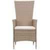 vidaXL 3-tlg. Garten-Essgruppe Beige