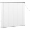 vidaXL Fensterjalousie mit Vorhängen Silber Aluminium