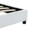 vidaXL Bettgestell Wei&szlig; Kunstleder 100x200 cm