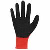 vidaXL Arbeitshandschuhe 24 pcs Rot und Schwarz 7 / S Latexbeschichtung