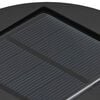 vidaXL Solar LED Weg Licht 2 pcs Wei&szlig; Kalt gewalzter Stahl
