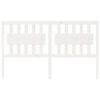 vidaXL Kopfteil Weiß 155,5x4x100 cm Massivholz Kiefer