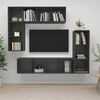 vidaXL 4-tlg. TV-Schrank-Set Grau Holzwerkstoff