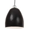 vidaXL H&auml;ngelampe Industriestil 25 W Schwarz Rund 42 cm E27