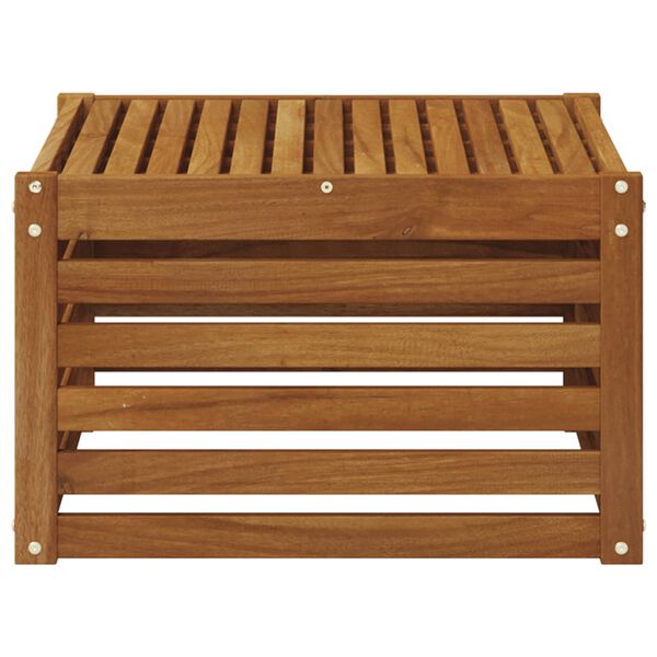 vidaXL Tisch f&uuml;r Outdoor Massivholz Akazie Natur 59 x 59 x 37 cm