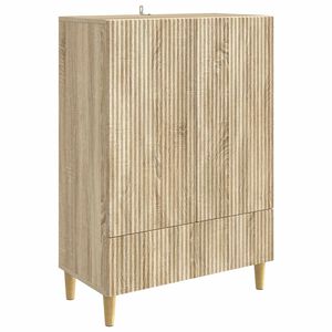vidaXL Sideboard Sonoma-Eiche 66 x 34,5 x 95 cm Holzwerkstoff