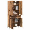 vidaXL Highboard Wandmontiert Altholz 69,5 x 34 x 180 cm Holzwerkstoff