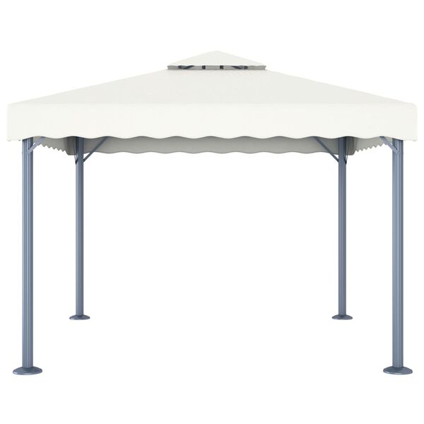 vidaXL Pavillon 300 x 300 cm Creme Aluminium