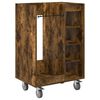 vidaXL Golf Schrank Mit Rad Uni Ger&auml;ucherte Eiche 65 x 45 x 98 cm