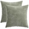 vidaXL Kissenbezug 2 Stk. HEERLEN Gr&uuml;n 35 x 35 cm Chenille-Stoff