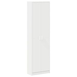 vidaXL Kleiderschrank mit Regal Wei&szlig; 55 x 25 x 189 cm Holzwerkstoff