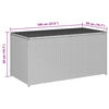 vidaXL Gartenbox Poly Rattan 100x50x50 cm Grau