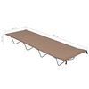 vidaXL Campingbett 180x60x19 cm Oxford-Gewebe und Stahl Taupe