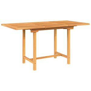 vidaXL Gartentisch Ausziehbar 110-160x80x75 cm Massivholz Teak