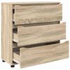 vidaXL Aufbewahrungsschrank Sonoma-Eiche 80 x 31 x 81 cm Holzwerkstoff